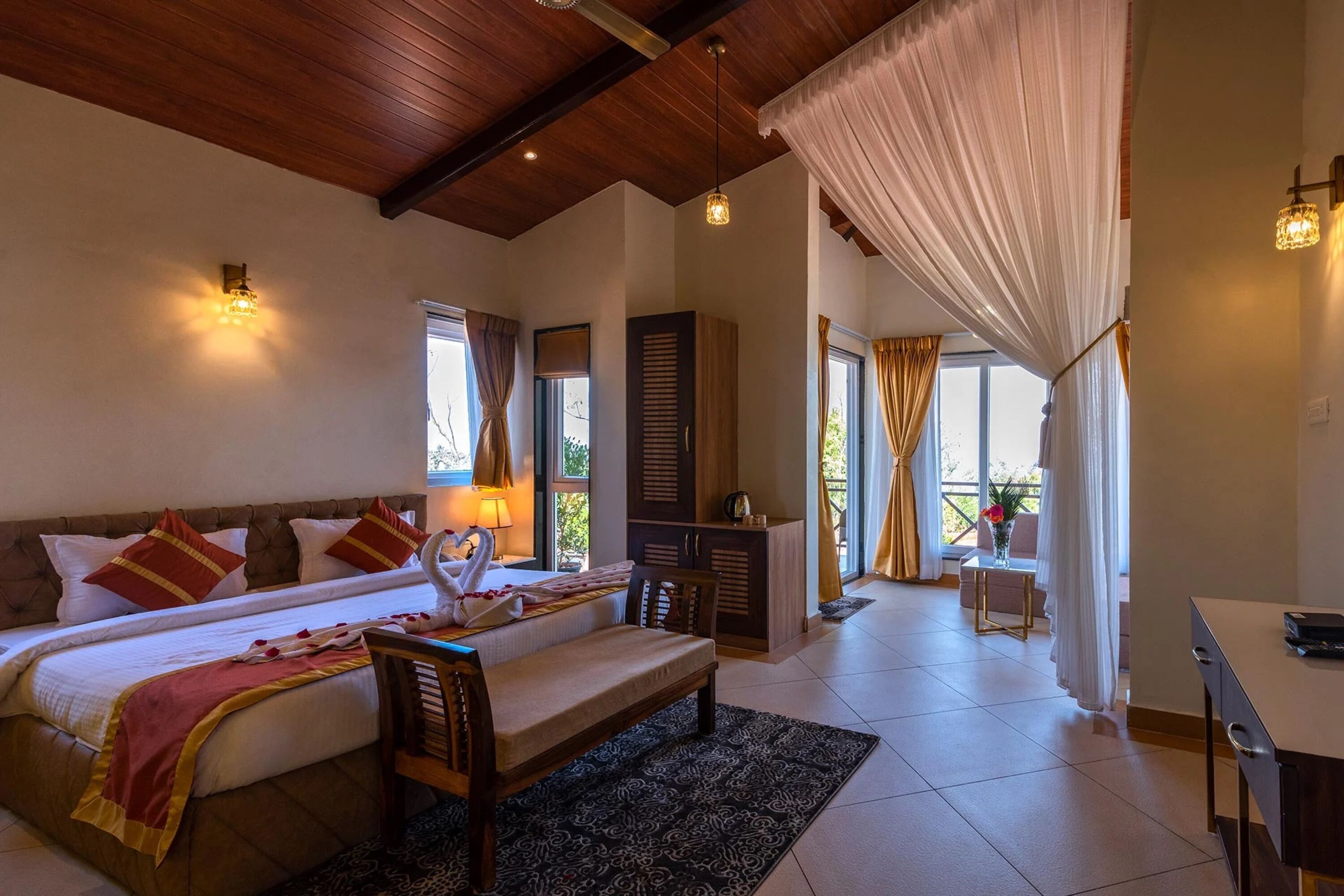 Premium Suite | Premium bedding, blackout drapes, iron/ironing board, free WiFi