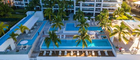 An infinity pool, a lap pool