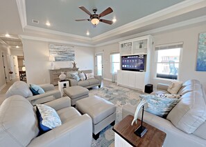Ferienhaus, 4 Schlafzimmer | Wohnzimmer