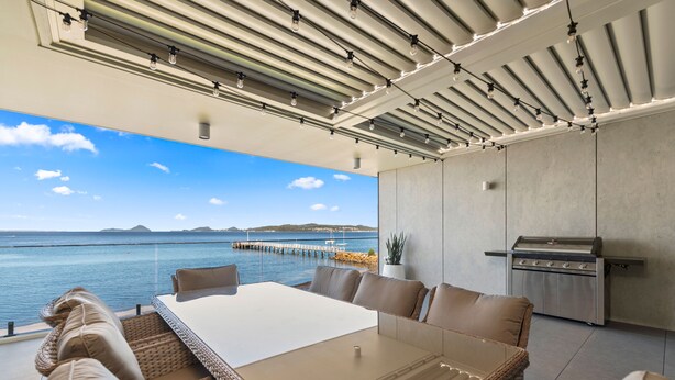 Outdoor dining - Whispering Waters Soldiers Point Rd 3 143 (Soldiers Point)