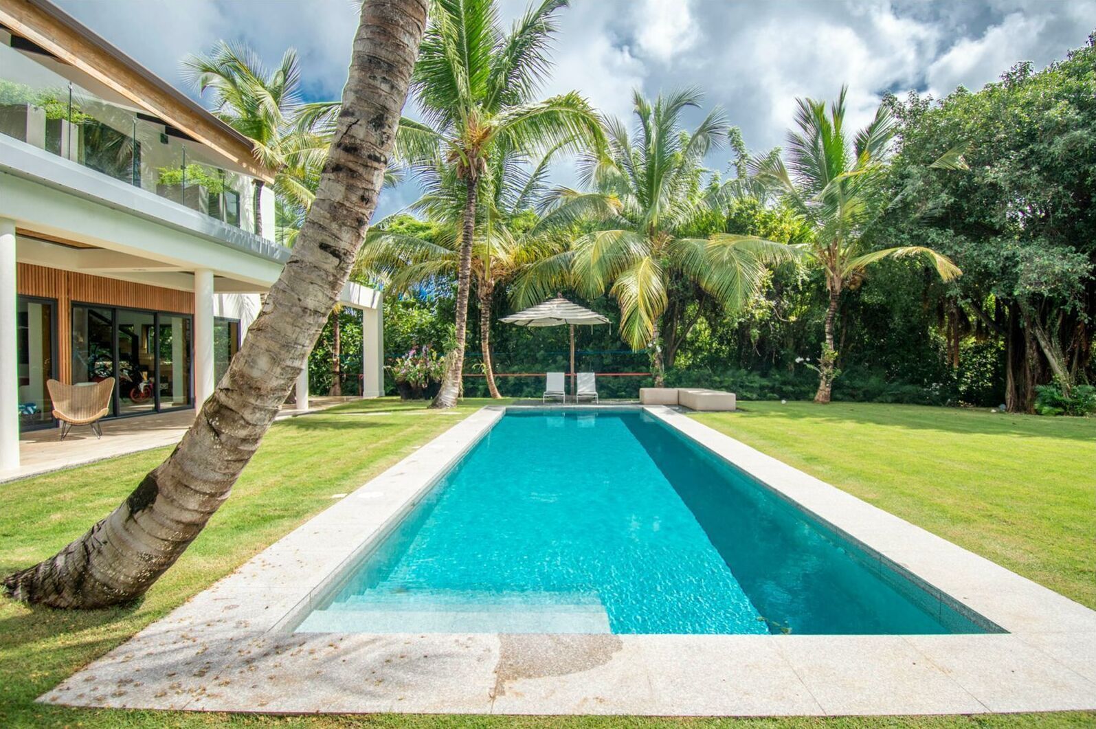 Piscine extérieure, piscine chauffée