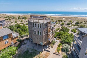 Exterior - Oceanfront Dog Friendly w/ Hot Tub, Private Beach Access, Cargo Lift, Cmty Perks (Avon)