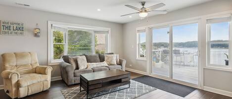 Smart TV, fireplace, video games