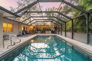 A heated pool