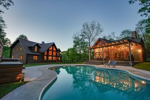 A heated pool