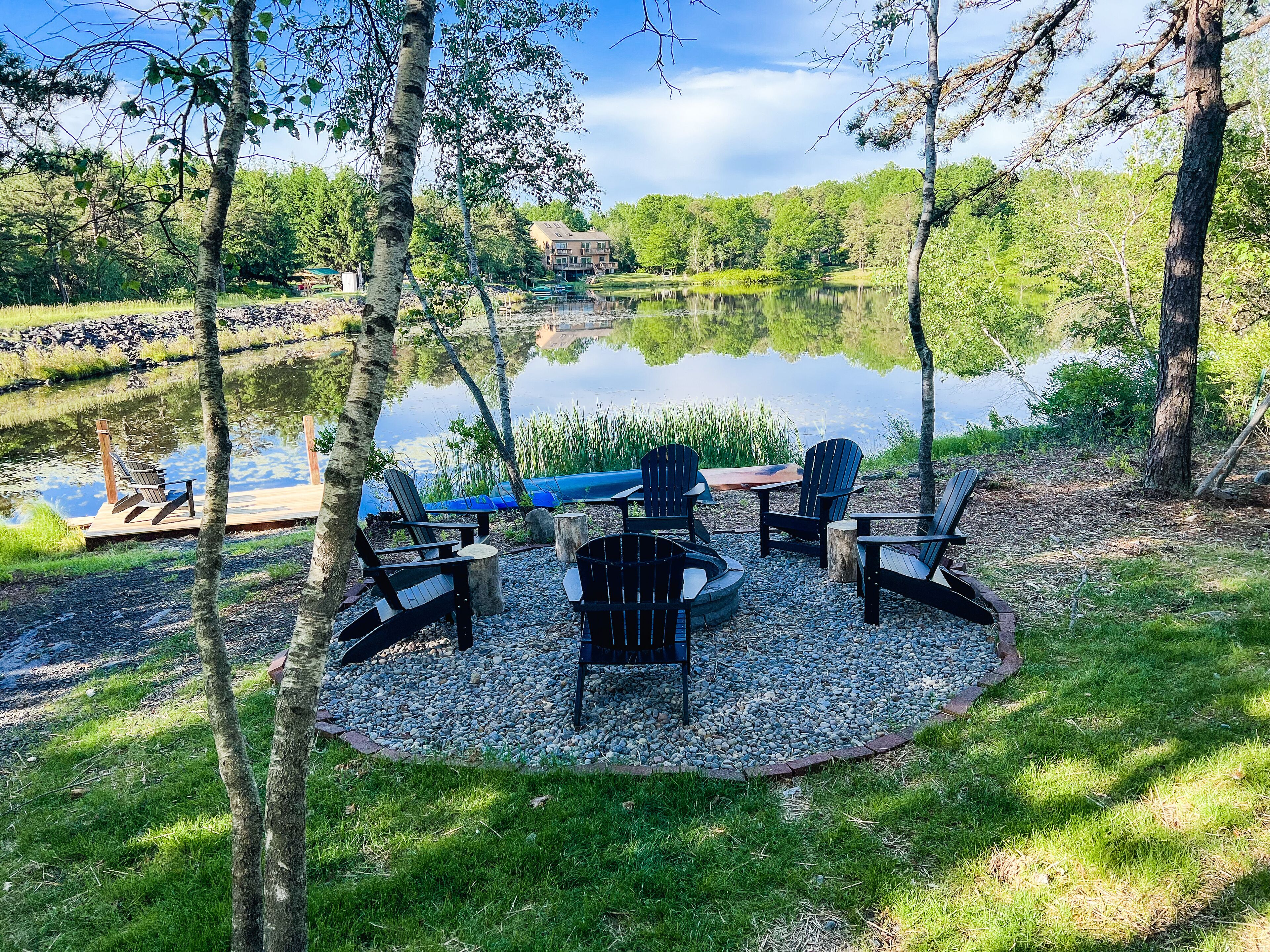 Pocono's LAKEFRONT home - Completely Renovated w/Game Garage and New Hot Tub