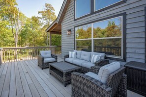 Terrace/patio - Mountaintop Haven w/ Hot Tub & Fire Pit (McHenry)