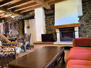 Fernseher, Kamin