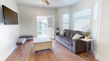 50-inch TV with cable channels