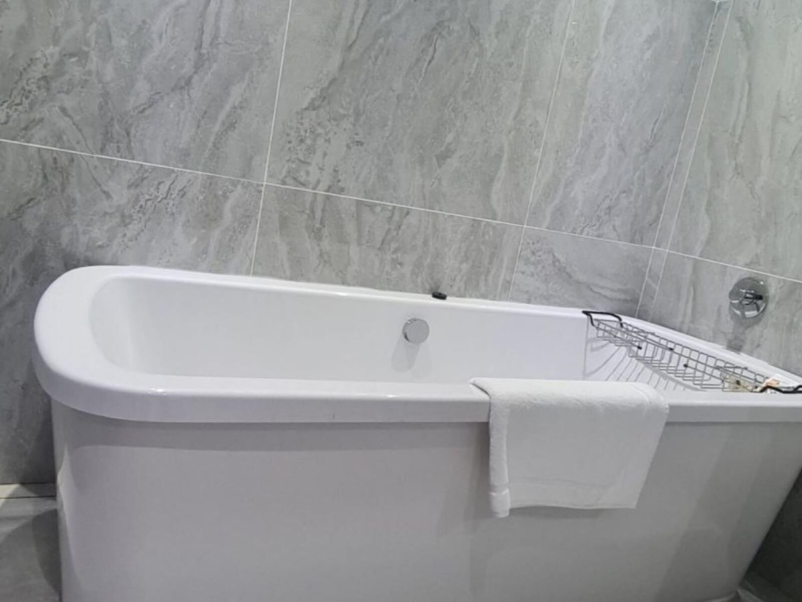 presidential double room | bathroom | hair dryer, towels, soap, shampoo