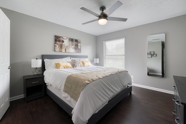 2 bedrooms, premium bedding, memory-foam beds, iron/ironing board