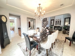 Dining - ✨GLAM LUXURY! ✨Pool Oasis, Walk to Festivals! ⬥3 King bedrooms/2 Queen bedrooms! (Indio)