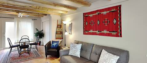 Condo (1 Bedroom) | Living area | 40-inch TV with cable channels