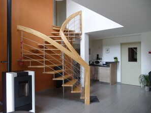 Interior - Contemporary house with sauna 10 kms from the sea: le jardin aux oiseaux (FEREL)