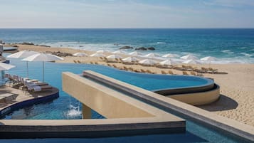 2 outdoor pools, pool cabanas (surcharge), pool loungers