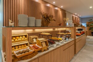 Free daily self-serve breakfast