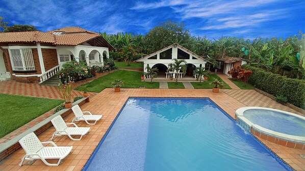 A heated pool