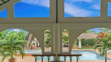 A heated pool