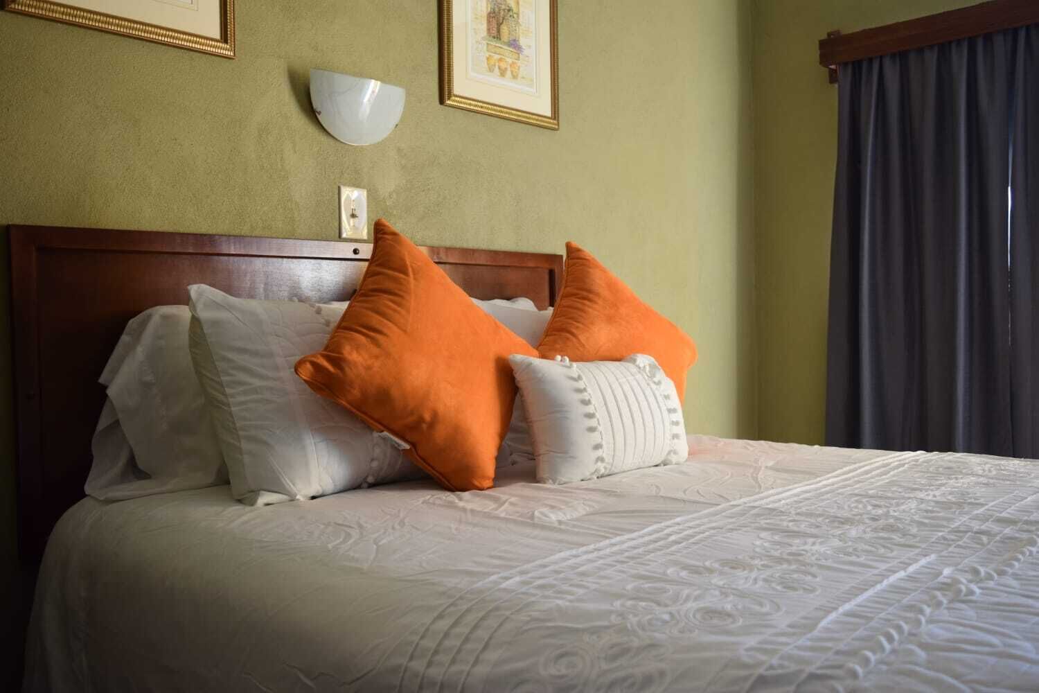 Minibar, tabla de planchar con plancha, wifi gratis y ropa de cama 