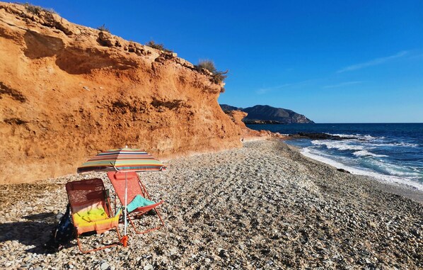 Vlak bij het strand