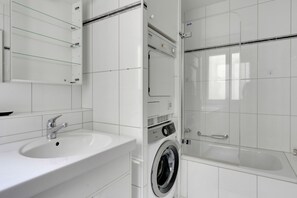 Hair dryer, towels