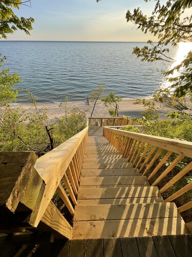  Lake Mich Beaches Peaceful Retreat Fish Hike Duck Lake Disc Golf Fire Pit 
