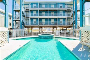 A heated pool