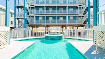 A heated pool