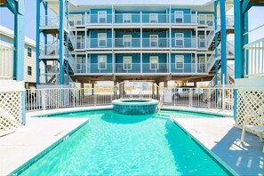 A heated pool