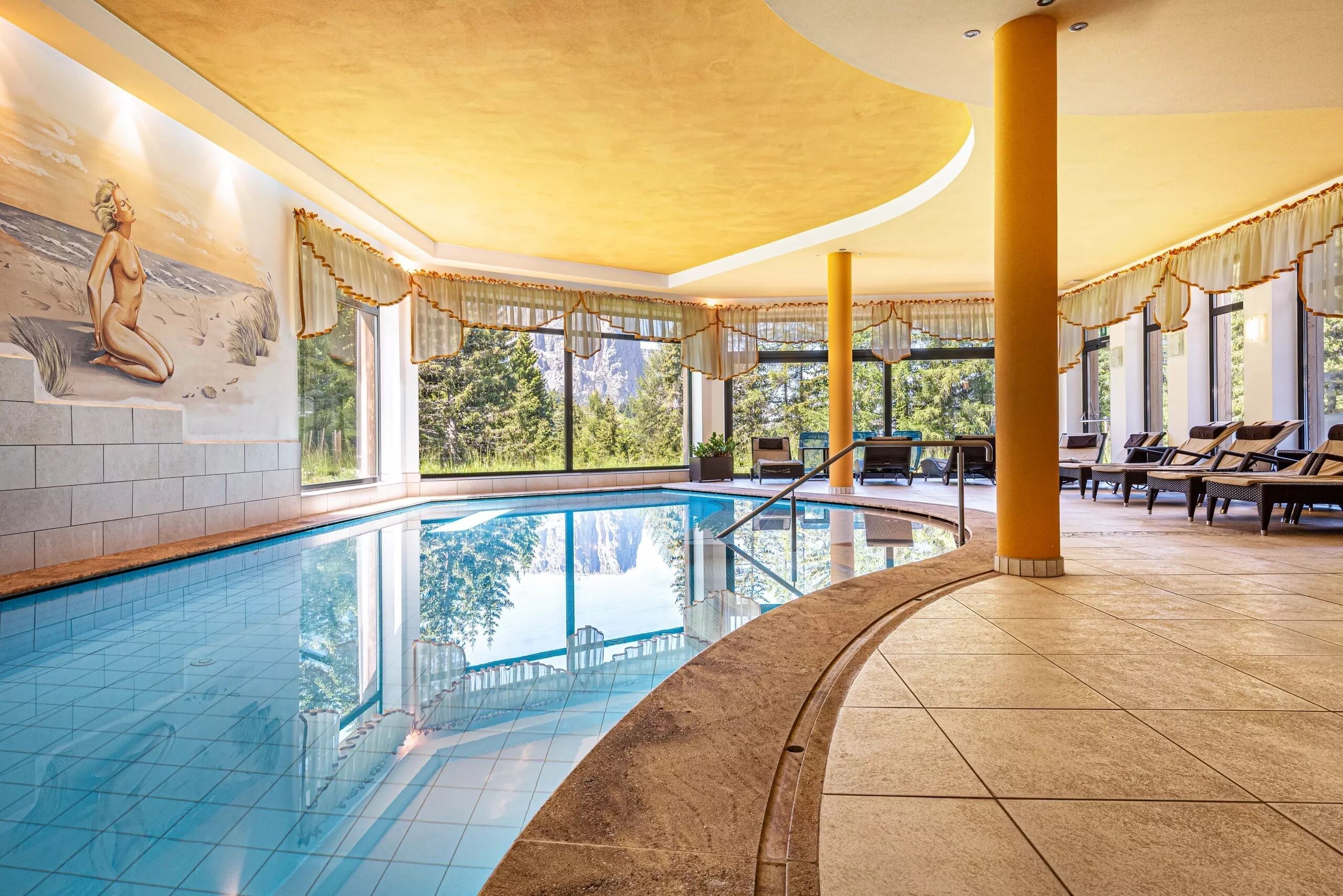 Indoor pool, a heated pool