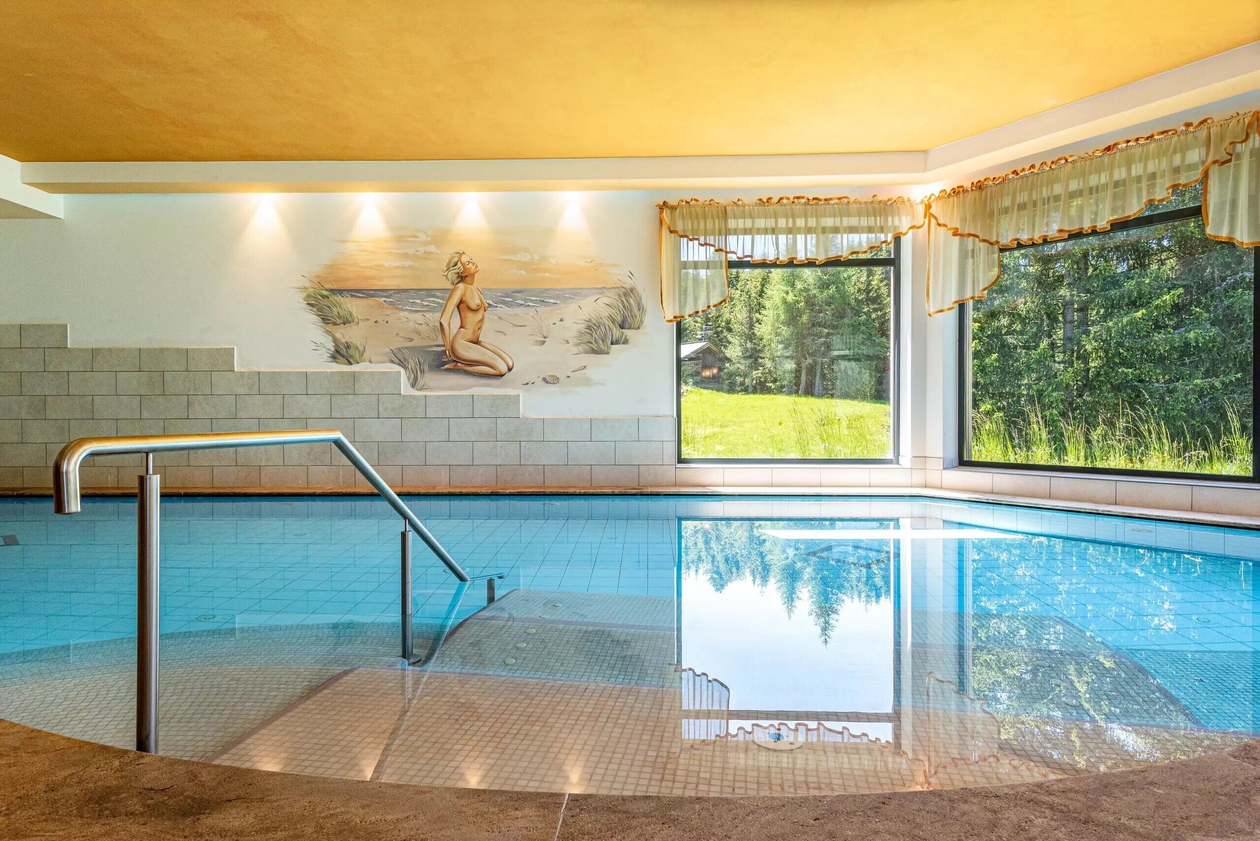 Indoor pool, a heated pool