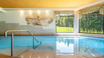Indoor pool, a heated pool