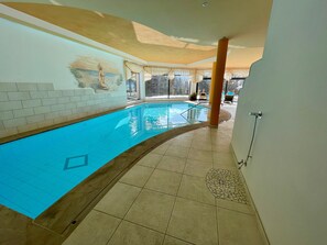 Indoor pool, a heated pool