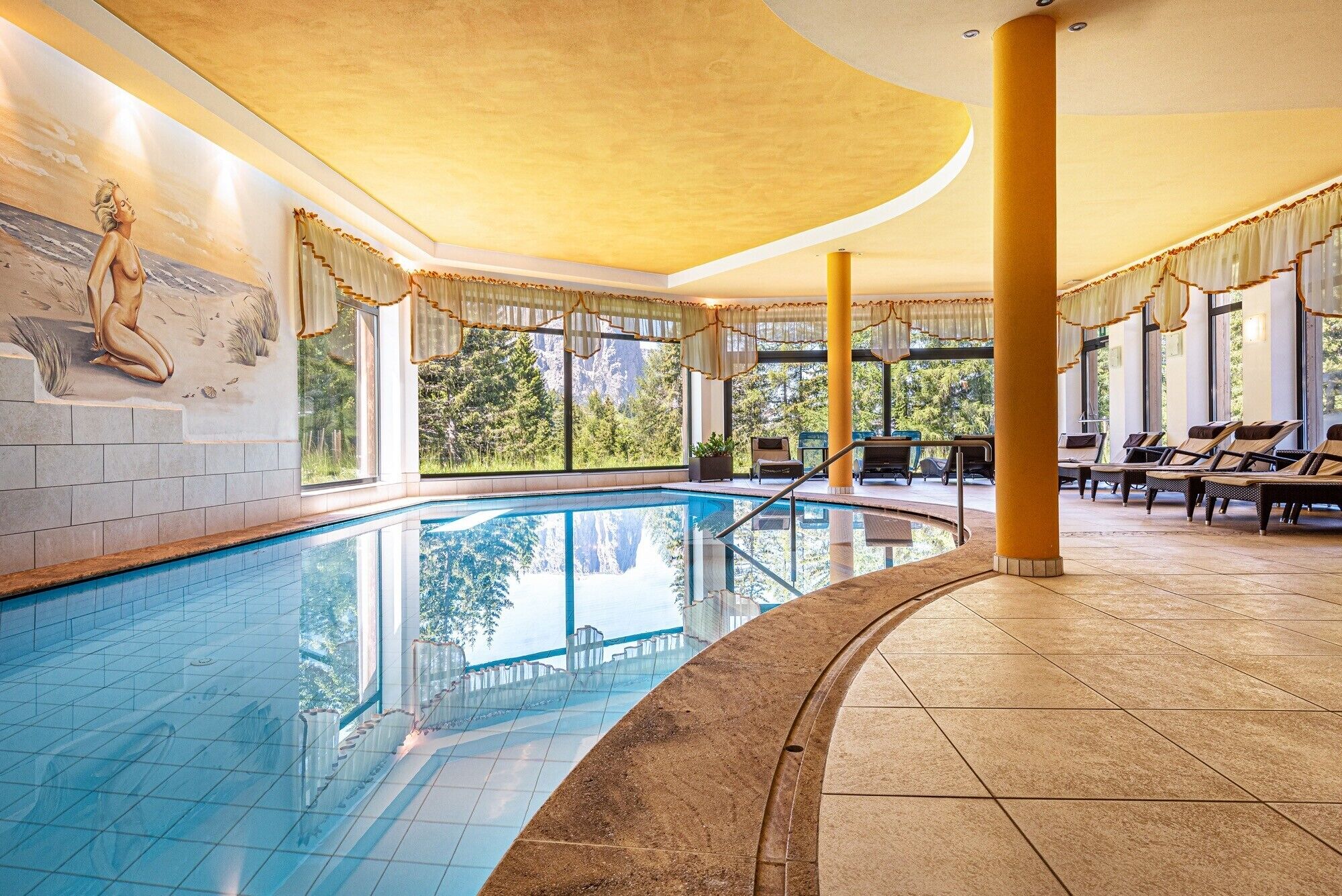 Indoor pool, a heated pool