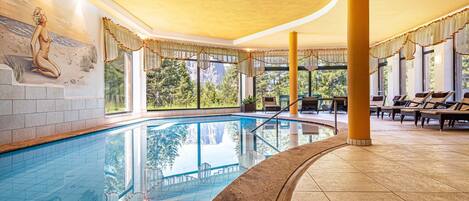 Indoor pool, a heated pool