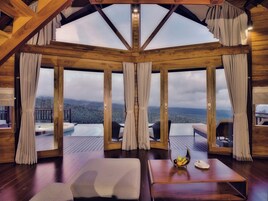 Grand View Pool Villa | Living room | 50-inch Smart TV with digital channels