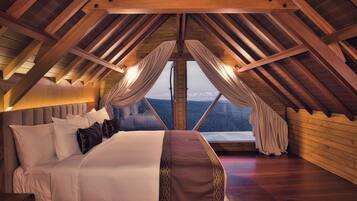 Panoramic-Villa (Volcano) | Hochwertige Bettwaren, Minibar, Zimmersafe