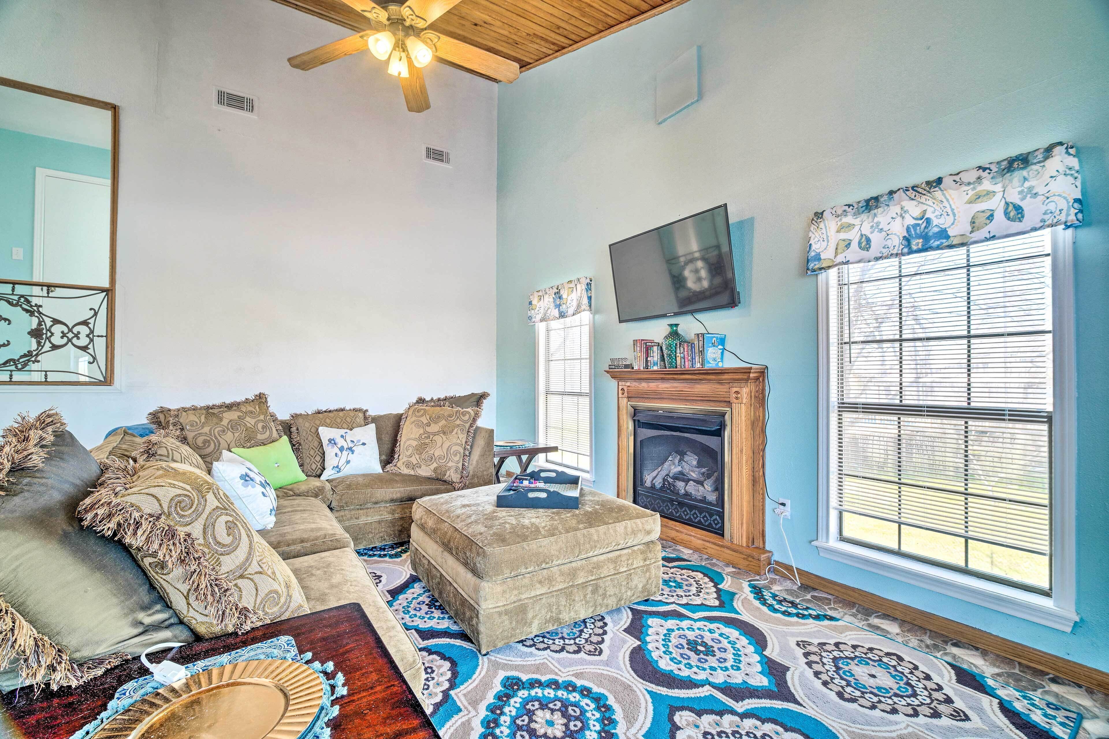 Family Home w/ Boat Dock, Fire Pit + Balcony