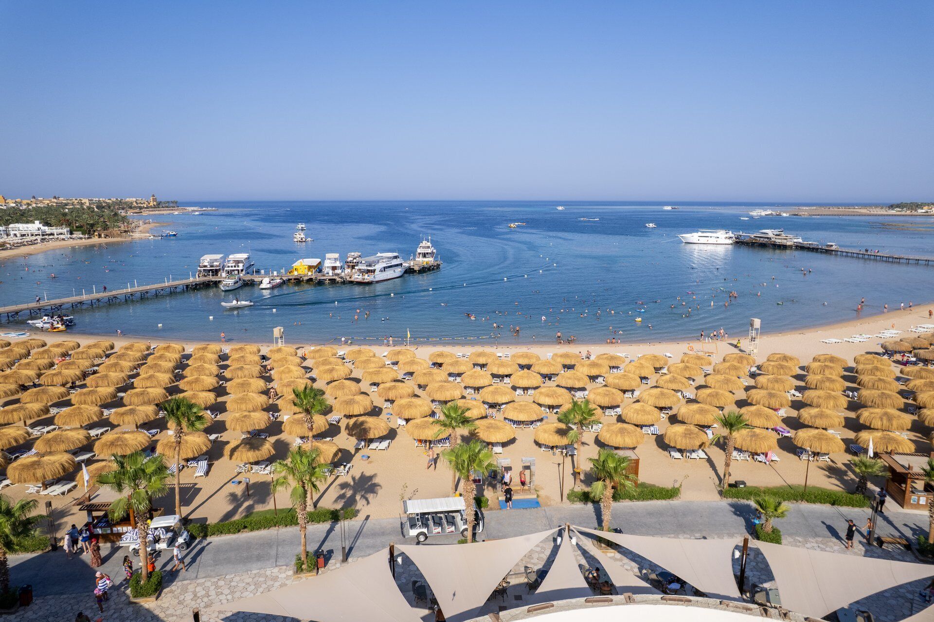 Private beach