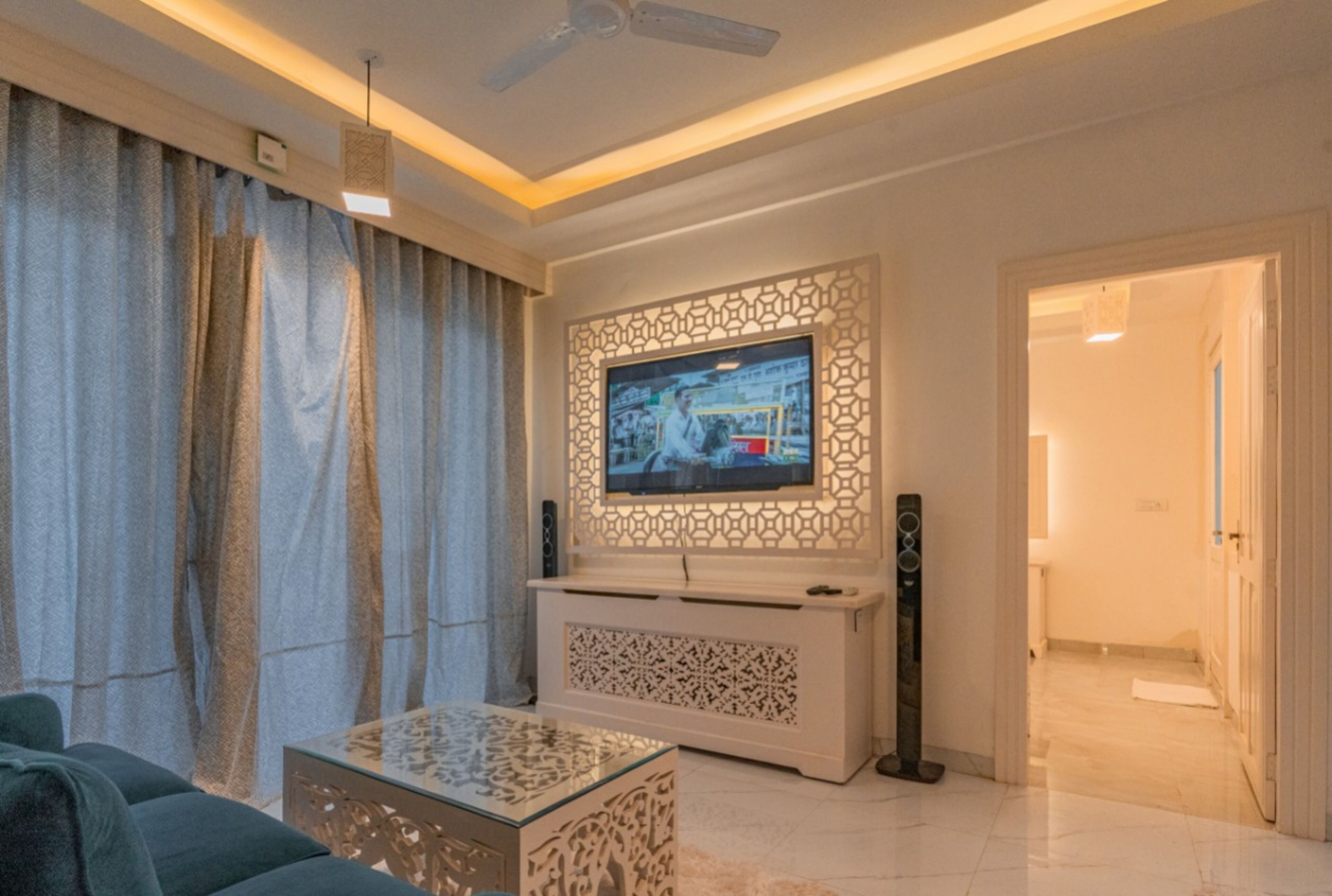 1BHK Presidential King Suites with Sea View | Living area | LED TV