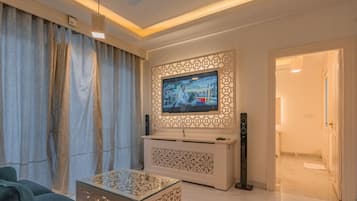 1BHK Presidential King Suites with Sea View | Living area | LED TV
