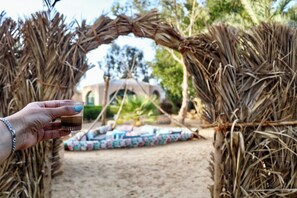 Deluxe Triple Room | Terrace/patio - Seliyaa Hotel (Siwa)