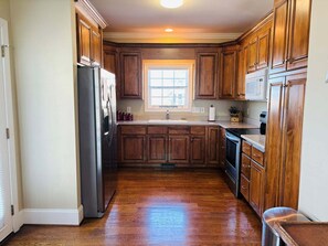 Fridge, coffee/tea maker - Experience coastal bliss at Blue Pelican, a 4-bedroom retreat in Holden Beach! (Holden Beach)