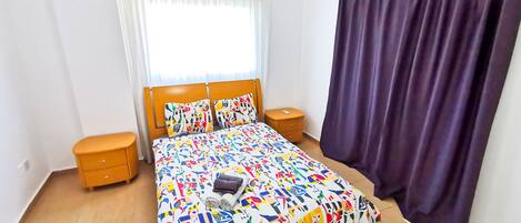 Lägenhet | 2 sovrum, skrivbord, strykjärn/strykbräda och gratis wi-fi