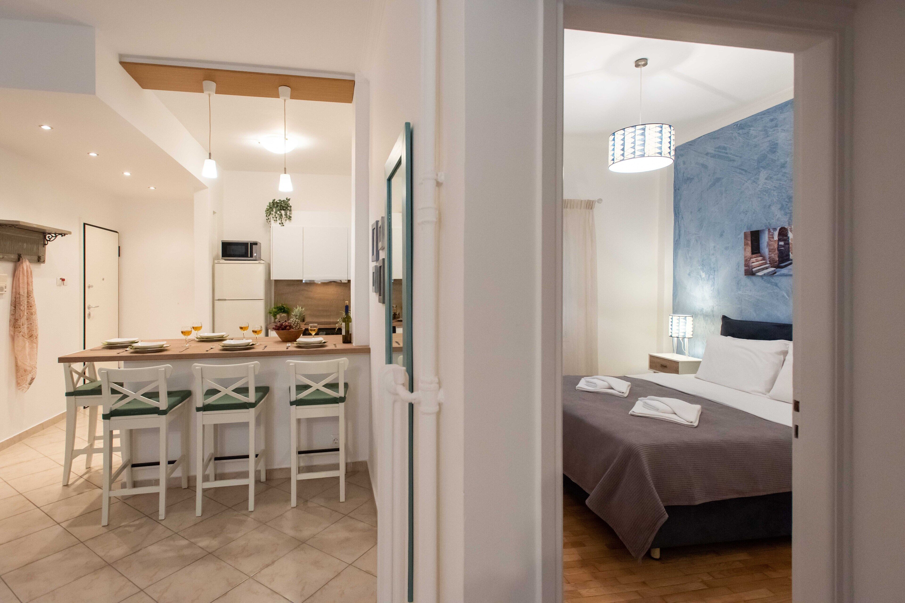 Comfort Apartment | Living area | 48-inch Smart TV with digital channels, TV, Netflix