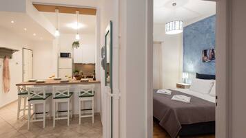 Comfort Apartment | Living area | 48-inch Smart TV with digital channels, TV, Netflix