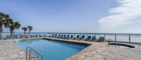 A heated pool