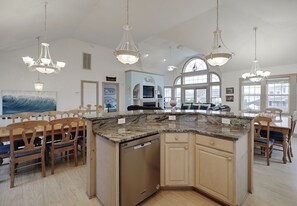 Full-sized fridge, microwave, oven, stovetop - Just A Fluke: Private Pool, Hot Tub, 950 Ft to Beach Access (Corolla)