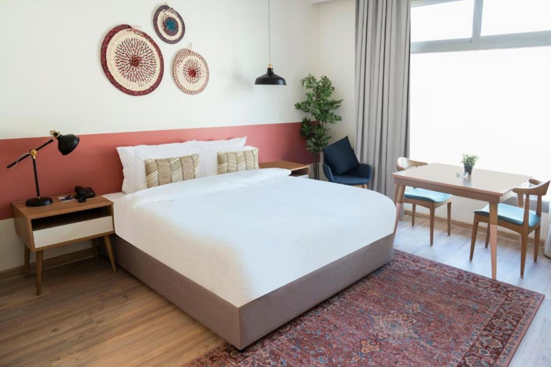 In-room safe, desk, laptop workspace, blackout drapes