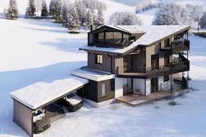 Exterior - Bergzeit flat Saalbach directly on the ski piste (Saalbach-Hinterglemm)